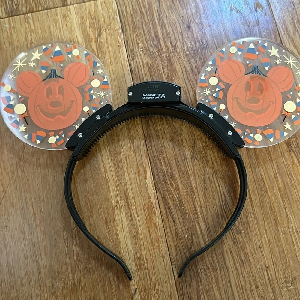 Disney ears light up Mickey pumpkin